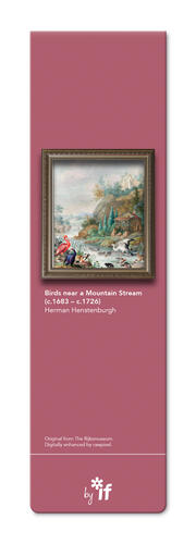 Magnetic bookmark Classics - Birds near a mountain stream