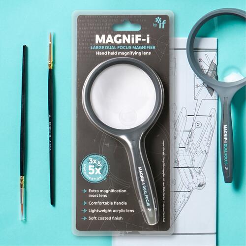 Magnifying glass with two magnification zones (75mm)