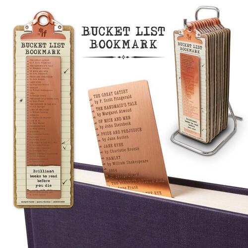 Метален книгоразделител Bucket list