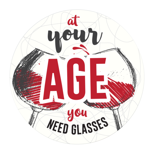 Табелка-картичка | At your age you need glasses