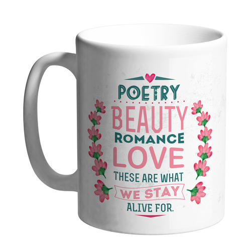 Керамична чаша Happy mugs | Poetry, Beauty, Romance, Love