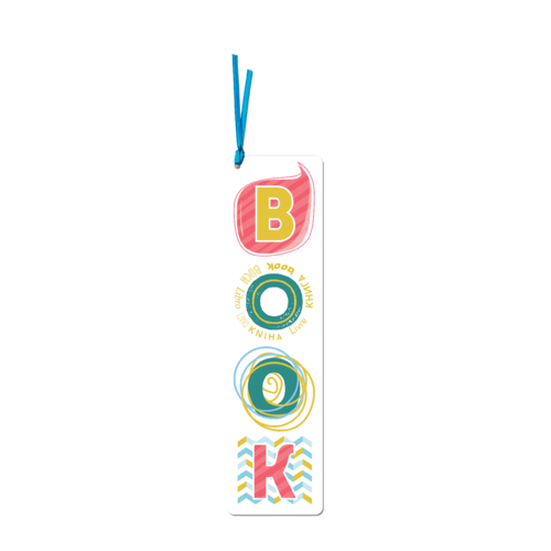 Книгоразделител с връзка Between the pages | BOOK злато