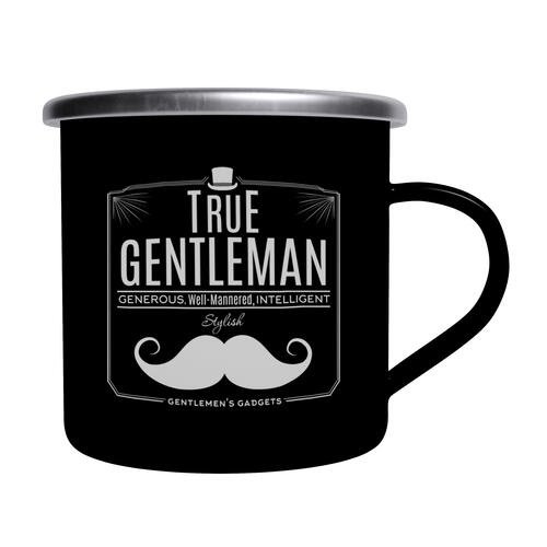 Метално канче | True Gentleman - емайлирано, черно