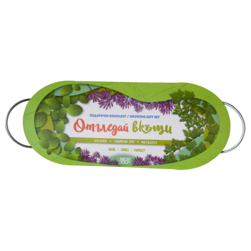 Metal pot - Basil, Onion and Parsley