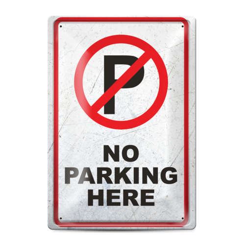Метална табелка | No parking
