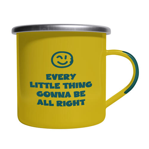 Every little thing gonna be all right - enamel, yellow/blue