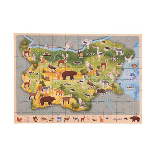 Kids Animals of Bulgaria Puzzle – 80 Pieces