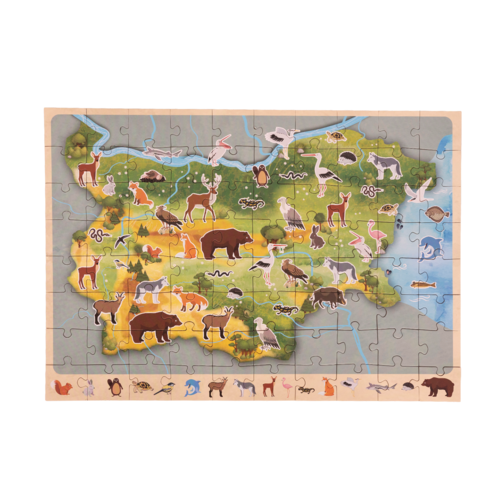 Kids Animals of Bulgaria Puzzle – 80 Pieces