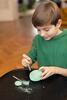 Glow-in-the-dark dinosaur skeleton dig kit