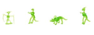 Glowing Dino Skeleton for Excavation