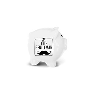 Porcelain piggy - true gentleman