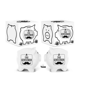 Porcelain piggy - true gentleman