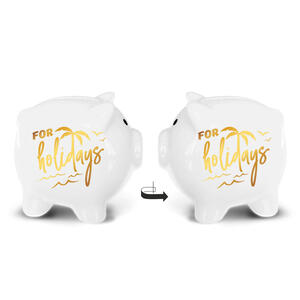 Porcelain piggy bank | For holidays