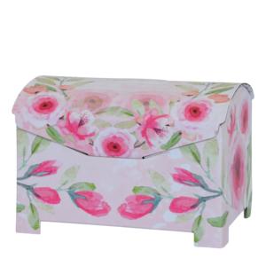Box for gifts | Pink flowers