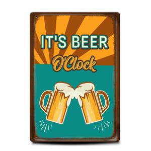 Metal sign | It's beer o'clock