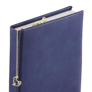 Metal book divider - Book Time - cat