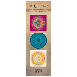 Book time | Magnetic Bookmarks - Book Time - Square - Mandalas