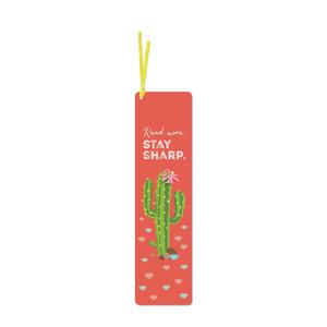 Bookmark with ribbon | Read more. Stay sharp