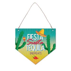 Flag-shaped card | Fiesta, Siesta, Tequila, Repeat