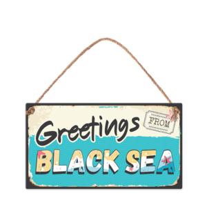 Wall sign | Greetings from Black sea