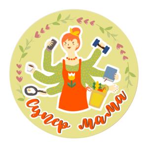 Card sign | Super mom