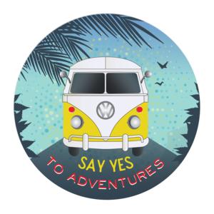 Card sign | Say yes to adventures