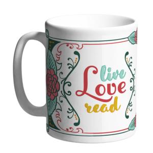 Ceramic mug Happy mugs | Live Love Read