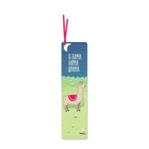 Bookmark with ribbon | Lama