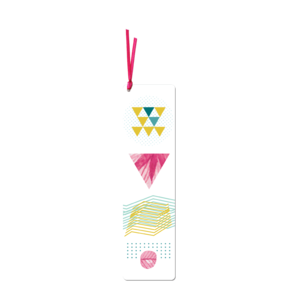 Bookmark with ribbon | Geometric shapes
