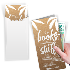 For books, vacations and stuff