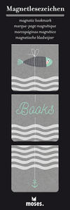 Square magnet bookmark | Fish