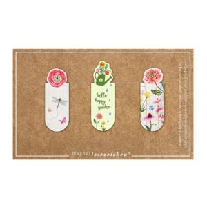 Mini magnet bookmark | Happy garden