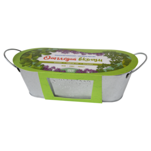 Grow at home | Metal pot - Basil, Onion and Parsley