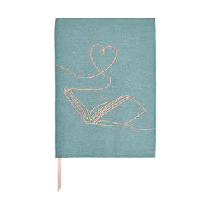 Fabric binding - Book and heart