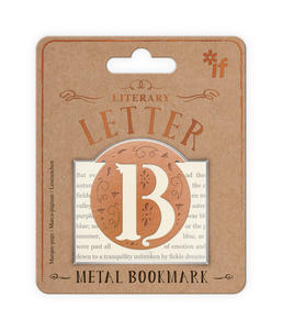 Vintage | Metal bookmark letter B