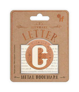 Vintage | Metal bookmark letter C