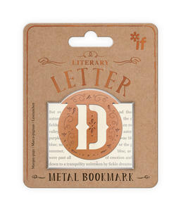 Vintage | Metal bookmark letter D