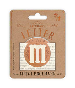 Vintage | Metal bookmark letter M