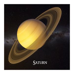 Картичка квадрат - Сатурн